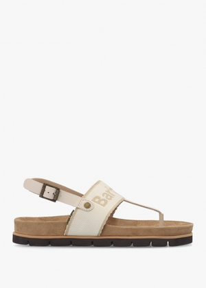 Lumley Beige Toe Post Sandals 