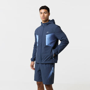Gradient Motion Windbreaker Twinset | Navy/Blue