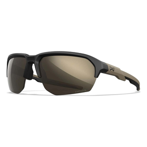Jakl Sunglasses - Captivate Tungsten Mirror Lens / Matte Black/Tan Frame