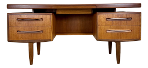 Mid Century Danish Modern Style Teak “Fresco” Writing Desk by G Plan 1960’s