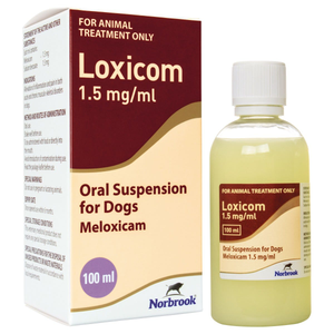Loxicom 1.5mg/ml Oral Suspension for Dogs - Bottle Size : 100ml (Twin Pack)