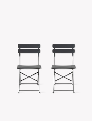 Elmley Bistro Chair - Steel, Carbon, Set of 2
