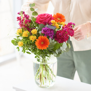 Handcrafted Bright Bouquet in a Vase
