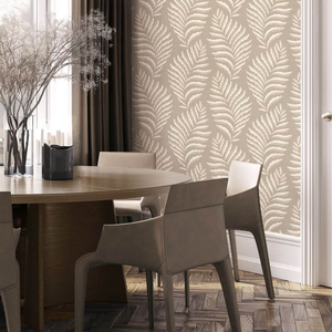 Belgravia Decor Langdale Leaf Beige Wallpaper - 33333