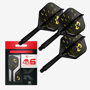 Target Darts Bolide K-Flex Intermediate No.6 Shape Flight and Shaft
