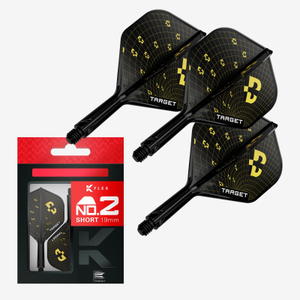 Target Darts Bolide K-Flex Short No.2 Shape Flight and Shaft