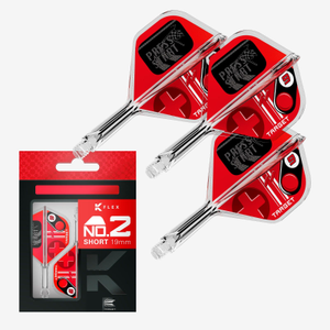 Target Darts Press Start K-Flex Short No.2 Shape Flight and Shaft
