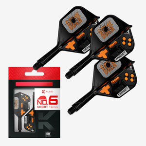 Target Darts Game Over K-Flex Short No.6 Shape Flight and Shaft