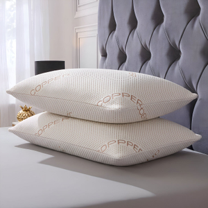 Copper Infused Cooling Support Memory Foam Pillow Pair