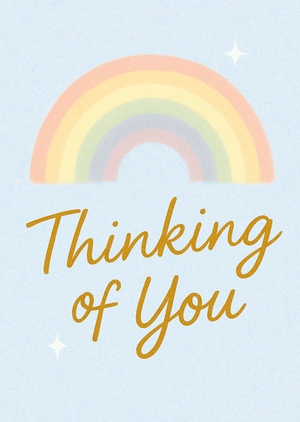 Thinking Of You Pastel Rainbow Card