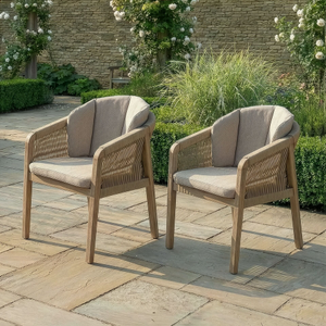 Maze - Martinique Rope Weave Pair of Dining Chairs