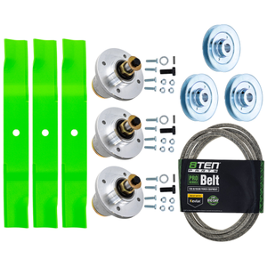 Blade Spindle Belt Kit for Spartan RT SRT RZ HD XD 54-Inch 438-0001-00