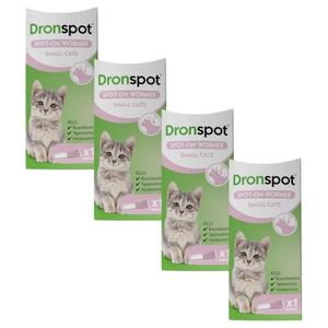 Dronspot Spot On Spring Worming Bundle for Small Cats