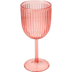 Wine Glass 250ml Pink