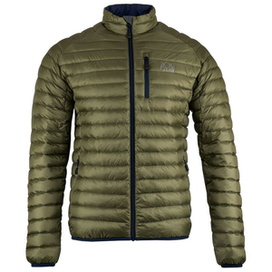 Mens Aktiv Down Hoodless Jacket (Olive/Navy)