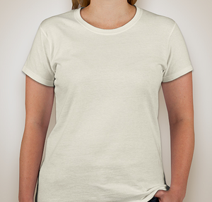 Gildan Women's 100% Cotton T-shirt - Off White
