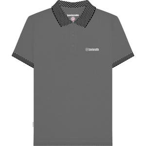 Lambretta Mens Two Tone Short Sleeve Polo Shirt - XL / Steel Grey