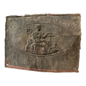 Vintage French Fire Insurance Metal Sign
