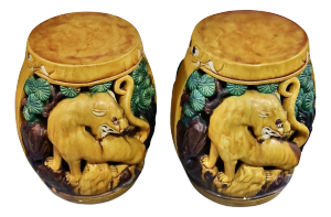 Pair Chinese Garden Seats