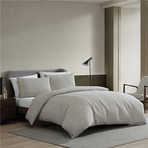 Kenneth Cole - Herringbone Quilt Cover Set Moss King 3pce