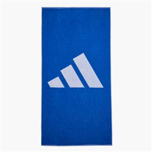 adidas Mens 3 Bar Logo Large Towel Royal Blue/White