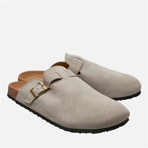 Lagooners Mens Noah Mules Beige Suede