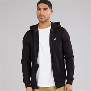 Lyle And Scott Vintage Mens Full Zip Hoodie Jet Black