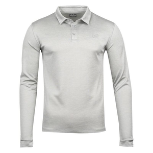 Herren LS Tech Poloshirt (Grau)