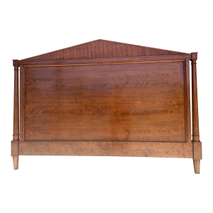 Niermann Weeks Custom Neoclassical Solid Cherry With Walnut -Finish Headboard