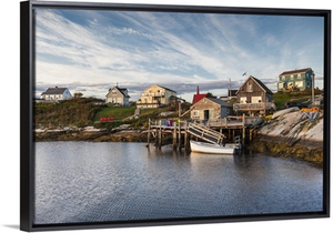 Canada, Nova Scotia, Peggy's Cove, Fishing Village On The Atlantic Coast