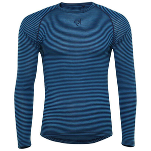 Mens Hathersage Merino Blend Long Sleeve Base Layer (Teal/Navy)