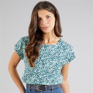 Weird Fish Womens Haisley T-Shirt Deep Teal