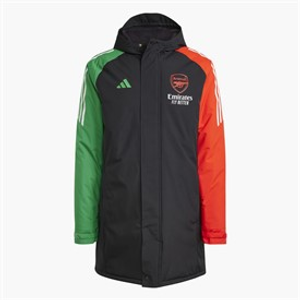 adidas Mens AFC Arsenal FC 24/25 Tiro 24 European Stadium Parka Jacket Black