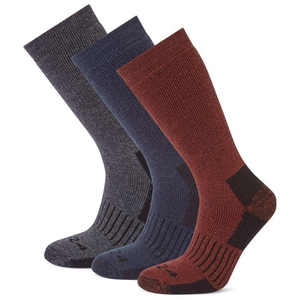 Mens Villach Socks 3 Pack (Dark Grey Marl/Port/Dark Indigo)