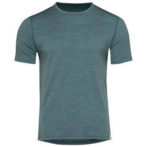 Herren-T-Shirt aus Merinomischgewebe 160 (Salbei-Melange)