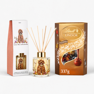 NEXT Spring Floral Dog 70ml Diffuser X Lindt Lindor Assorted Chocolate Truffles (337g)