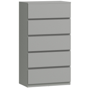 HOMCOM Chest of Drawers, 5-Drawer Storage Cabinets, Modern Dresser, Storage Drawer Unit for Bedroom