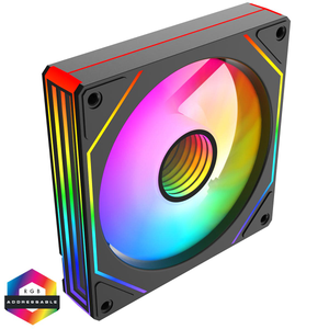 CIT Pro Storm Reverse 120mm Infinity ARGB PWM Cooling Fan – Black