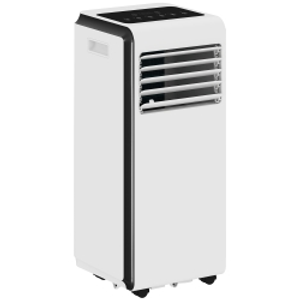 HOMCOM Portable Air Conditioner 9000 BTU, 4-in-1 Air Conditioning Unit with Cooling, Dehumidifier, Fan, Sleep Mode, White