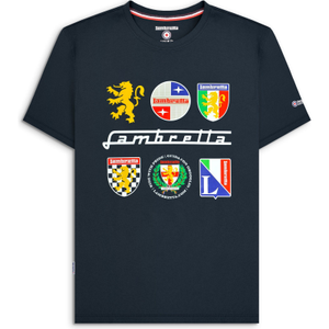 Lambretta Mens Heritage Short Sleeve T-Shirt - M / Navy