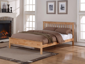 Land Of Beds King Size - CLEARANCE STOCK - Pentre Oak Wooden King Size Bed Frame