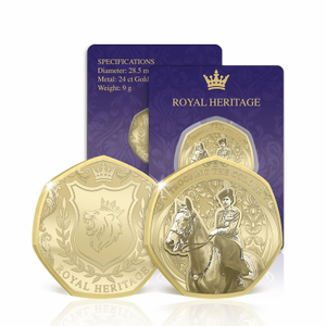 Royal Heritage Trooping the Colour Gold Plated BU Commemorative