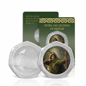 Myths and Legends of Britain Robin Hood Silver Plated BU Commemorative