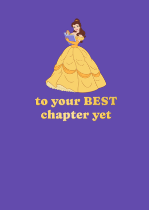 Disney Beauty And The Beast Belle Your Best Chapter Birthday Card