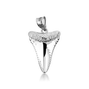 925 Sterling Silver Shark Tooth Necklace