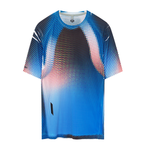 Soar Mens Printed Tech T - Blue/Black Dots - SS26