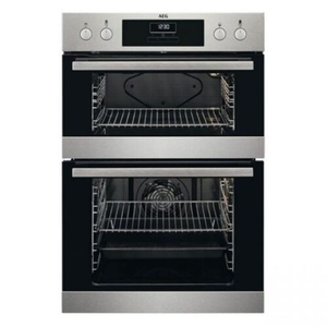 AEG DEB331010M Built-In 59cm Electric Double Oven SurroundCook Enamel Cleaning