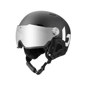 Might Visor Skihelm mit Visier (Schwarz)
