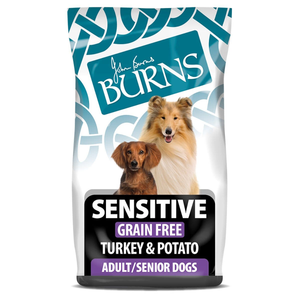 Burns Sensitive Grain Free Dog Food (Turkey & Potato) - Bag Size : 2kg