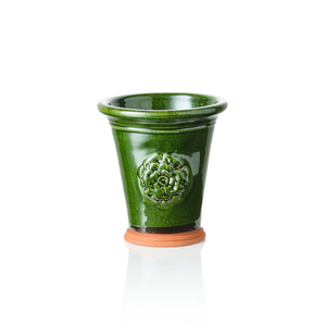 The King's Rose Terracotta Green Glazed Flowerpot